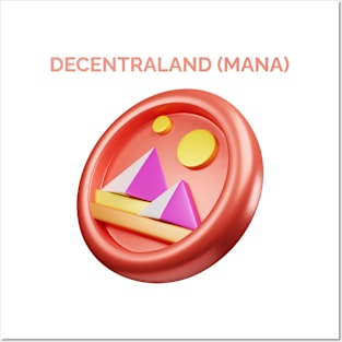 DECENTRALANA (MANA) cryptocurrency Posters and Art